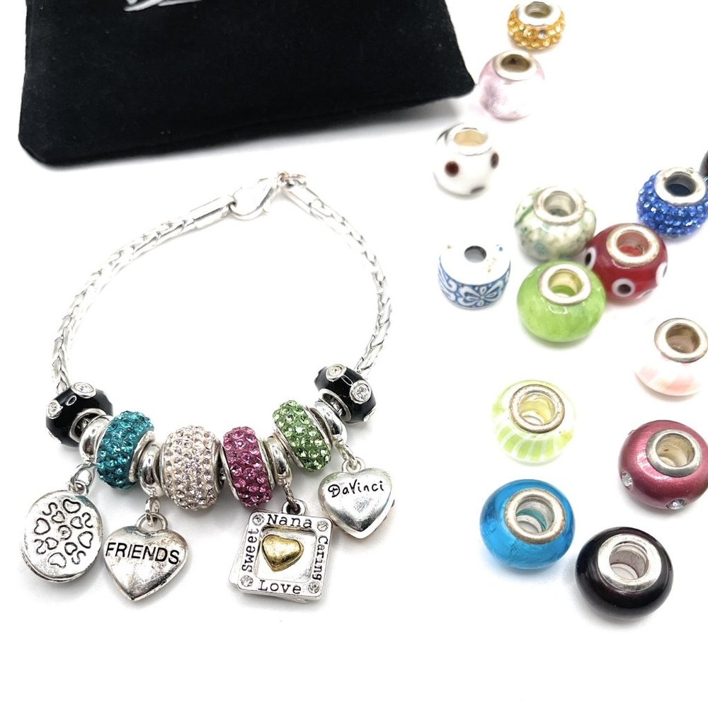Davinci Bracelet Set- Includes Numerous Charms - … - image 4